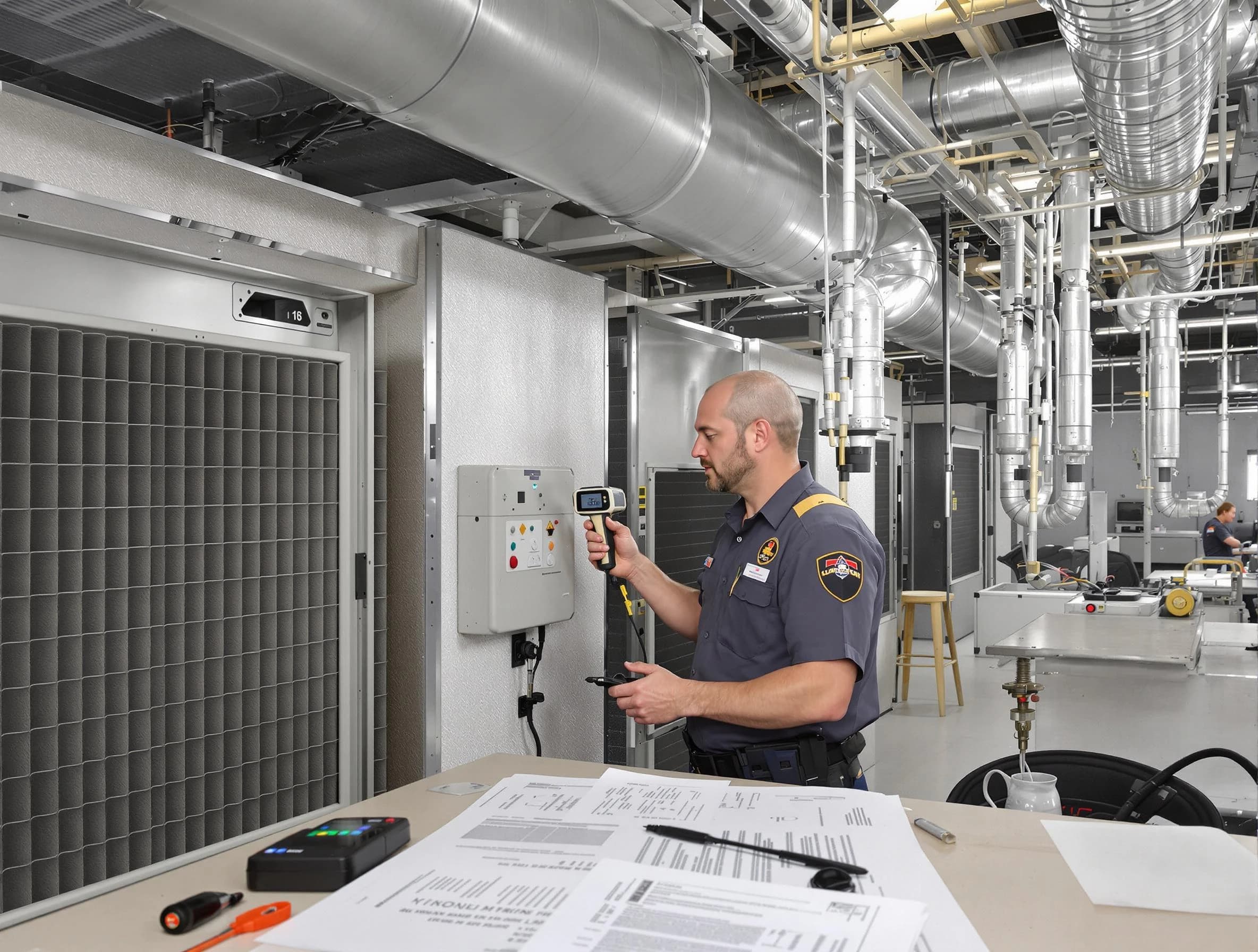 Professional filter system inspection by Sherrelwood Air Duct Cleaning in Sherrelwood