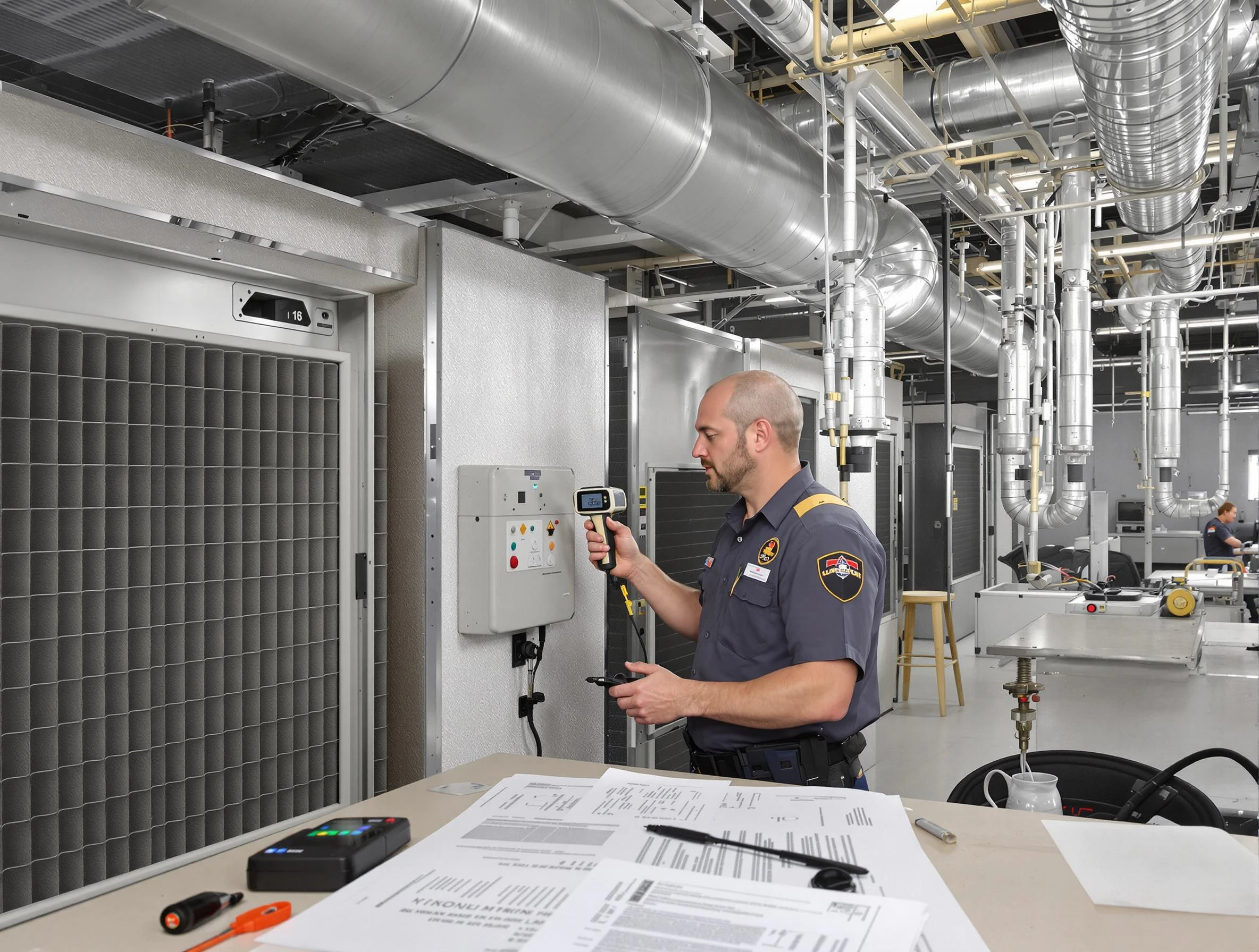 Professional filter system inspection by Sherrelwood Air Duct Cleaning in Sherrelwood